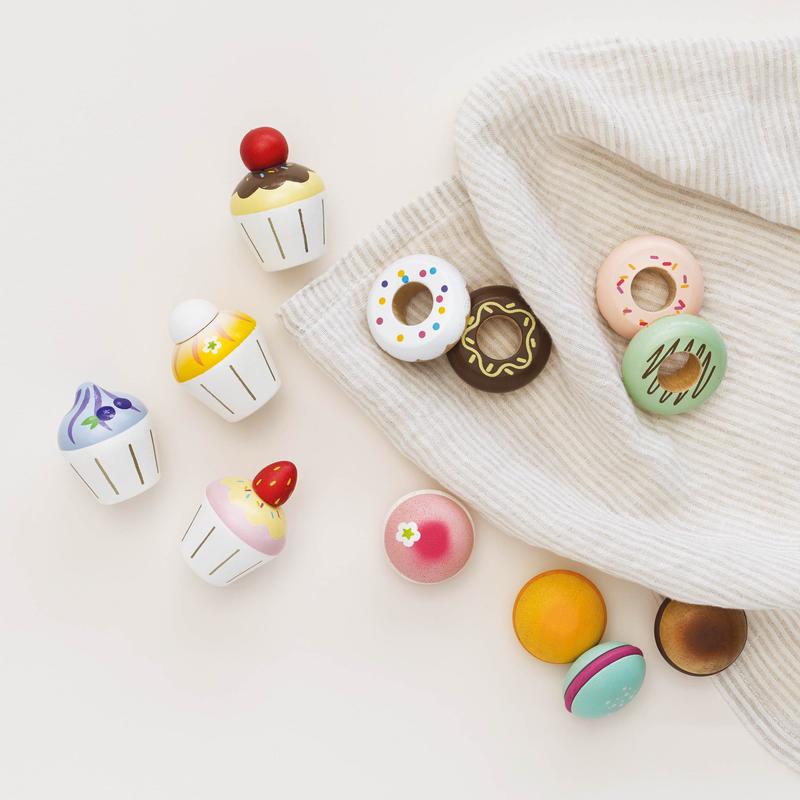 Wooden Doughnut Play Food Set 1
