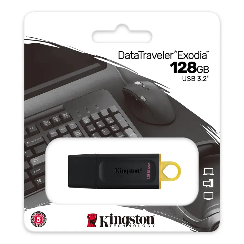 Kingston Technology DataTraveler Exodia USB flash drive 128 GB USB Type-A 3.2 Gen 1 (3.1 Gen 1) Black 2