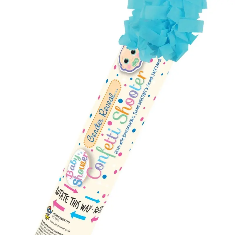 Confetti cannon for general reveal and baby showers handheld 0