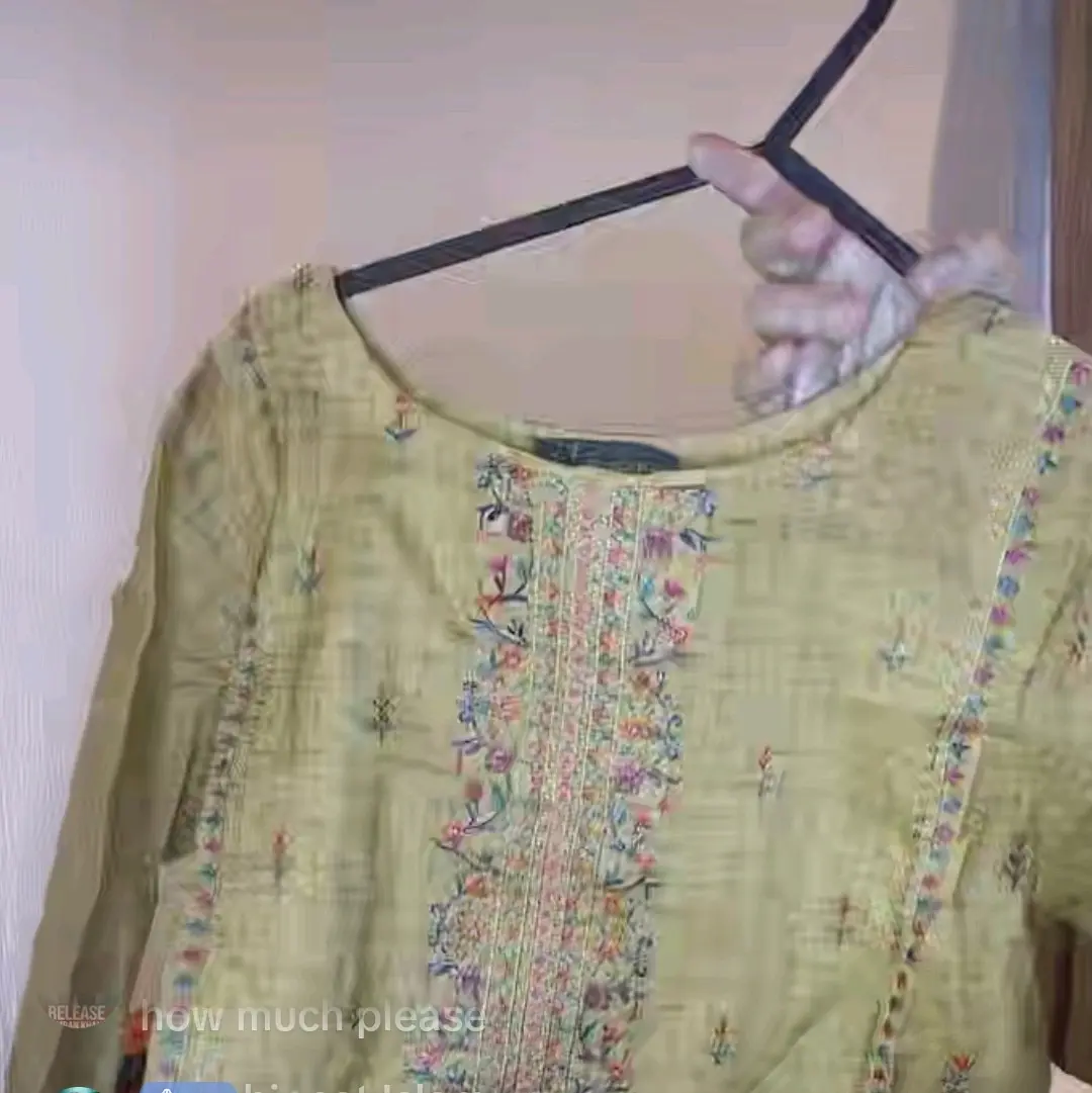 Bin Saeed Embroidered Three Piece Sml