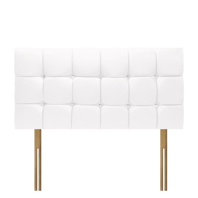 Chenille Fabric Cubic Divan Headboard Bed Head Upholstery Fabrics Headboard Headboards Upholstered Beds 20" Small Double King Super king size. 9