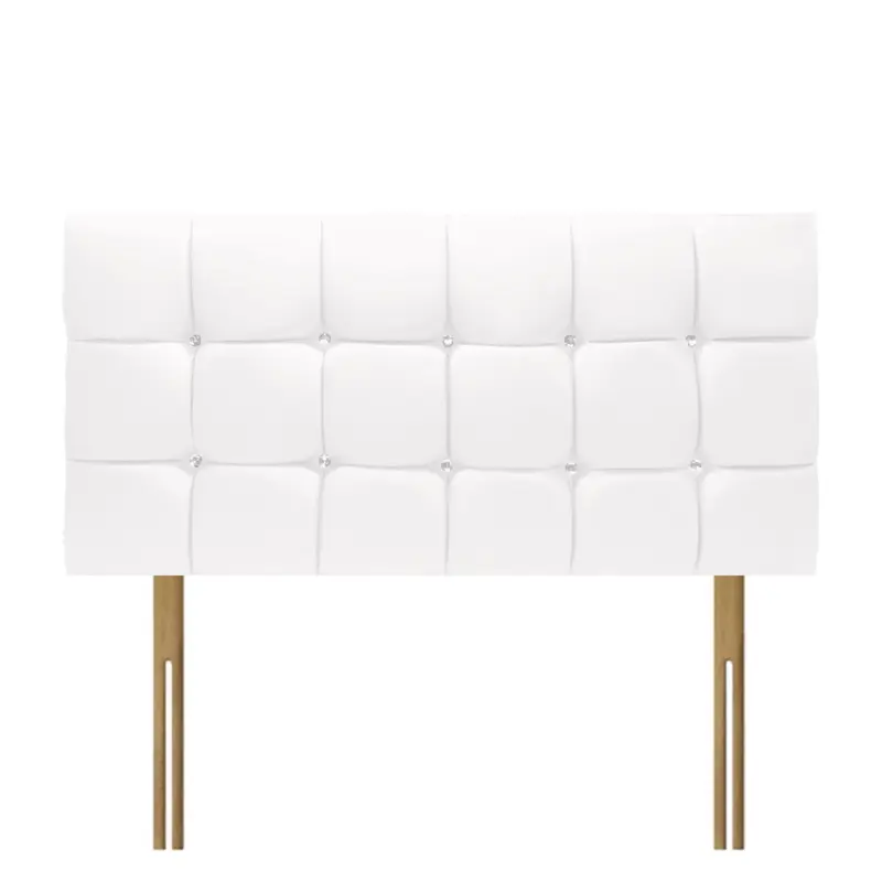 Chenille Fabric Cubic Divan Headboard Bed Head Upholstery Fabrics Headboard Headboards Upholstered Beds 20" Small Double King Super king size. 8