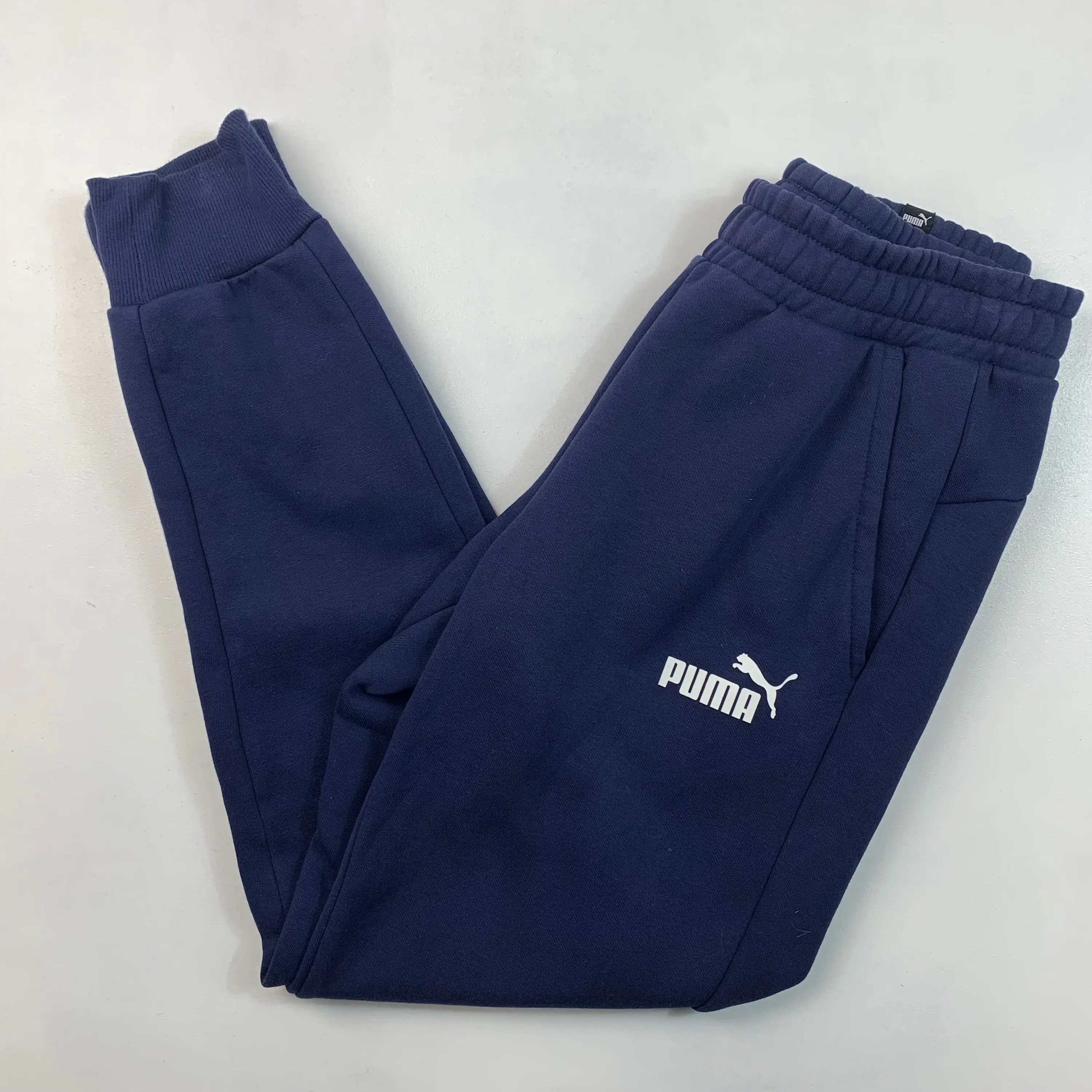 Puma Jogging Bottoms Blue Small (Pre-Owned)