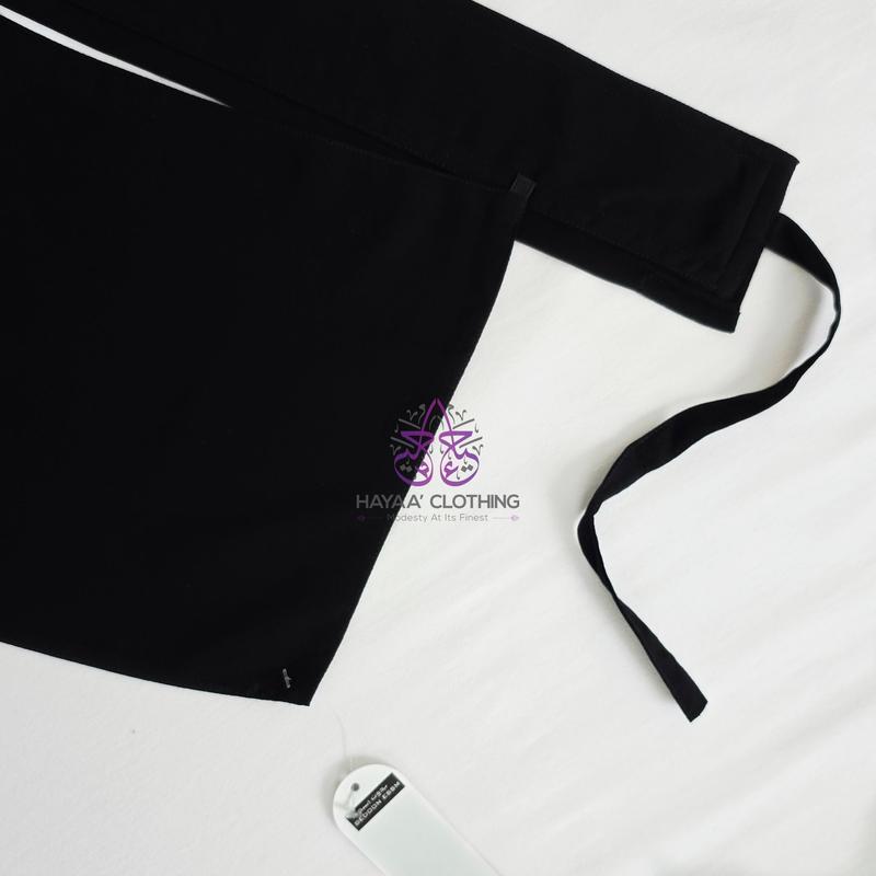 Single Layer Flap Niqab with Elastic Side | Bedoon Essm 1