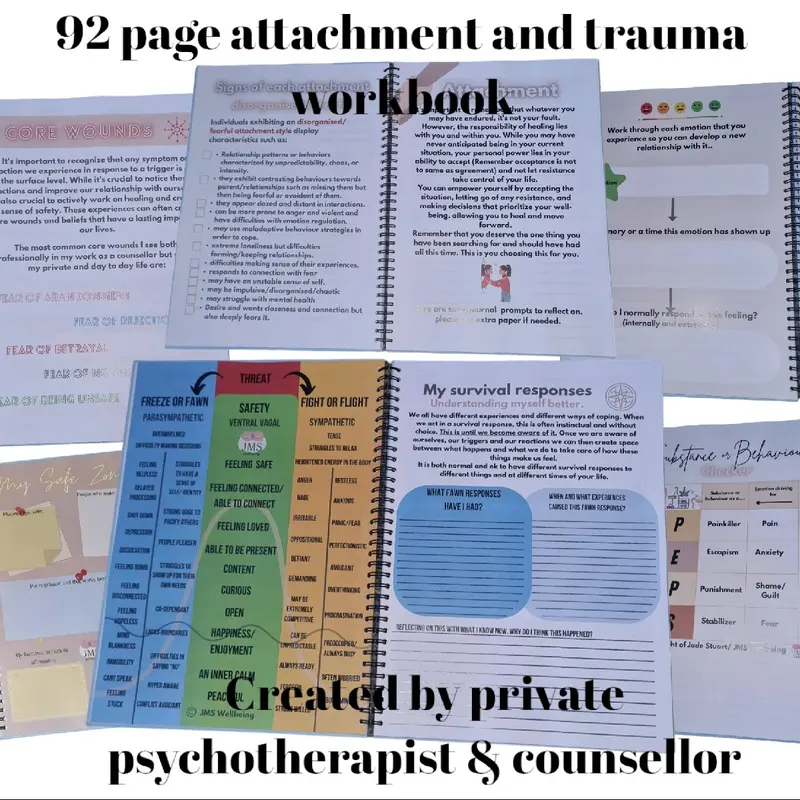 trauma & attachment workbook A4  Hard Cover 1