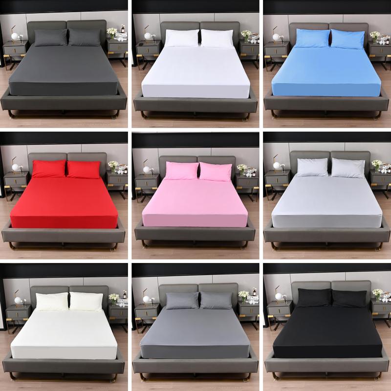 Microfiber Fitted Sheet Extra Deep Pocket Bed Sheet 26 Cm Soft Brushed Microfiber Breathable Fitted Bed Sheets Shrinkage and Fade Resistant- 360° Elastic Corners, Durable And Less Likely To Rip or Tear Fitted Sheets- Easy Care & Machine Washable 1