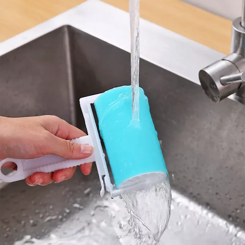 Super Sticky Washable Dust Lint Roller For Fluff Pet Hair Dust Remover Reusable 4