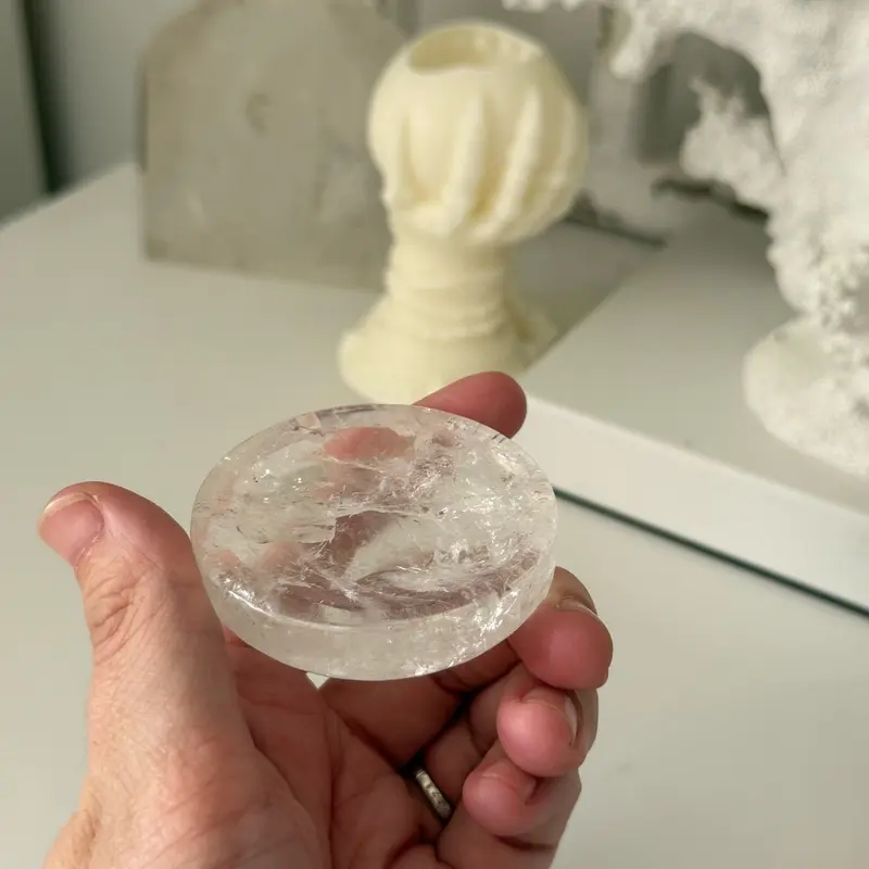 Clear Quartz Bowl Crystal Gemstone Home Decor 7