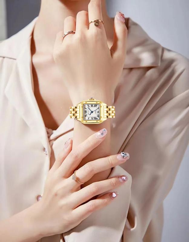 Women Watch Light Luxury Brand Stainless Steel Ladies Fashion Quartz Watches Business Female Clock Bracelet Wristwatch 4