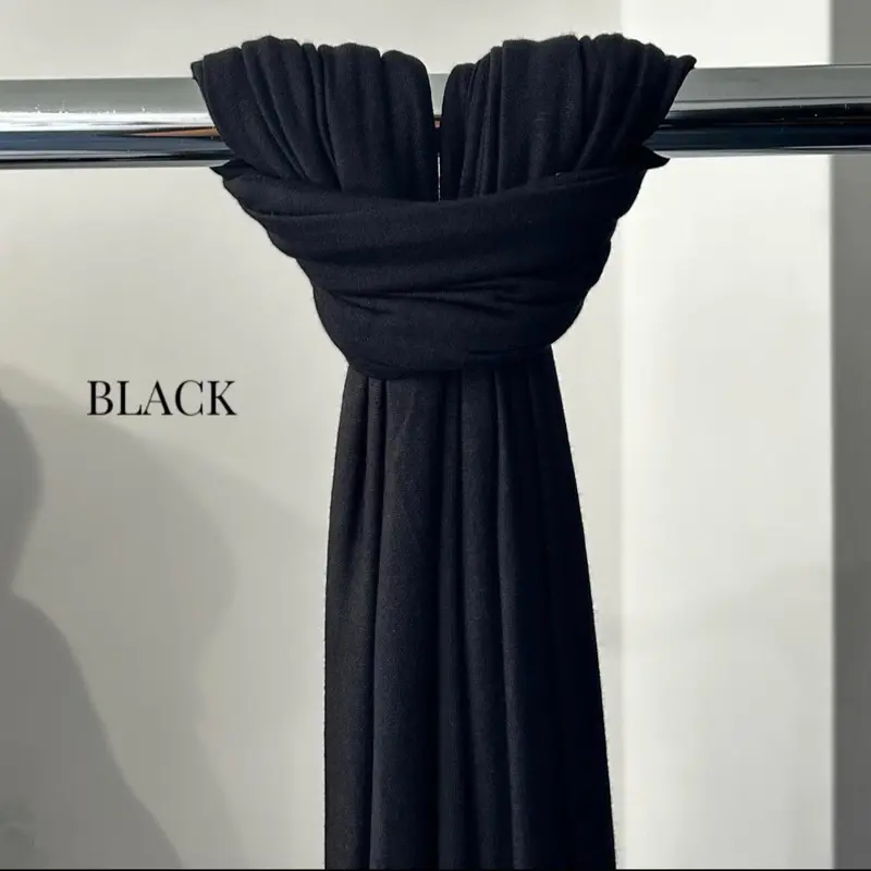 Black premium jersey hijab 0
