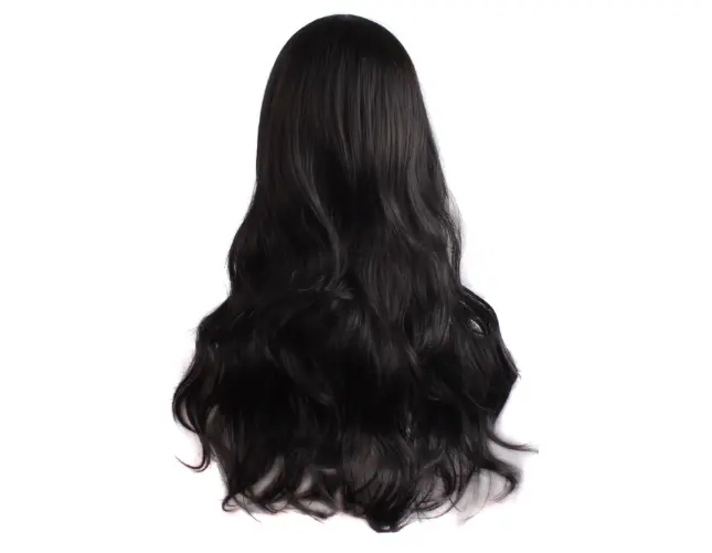 28 Inch/70 cm Charming Women's Long Curly Full Hair Wig (Black) 1