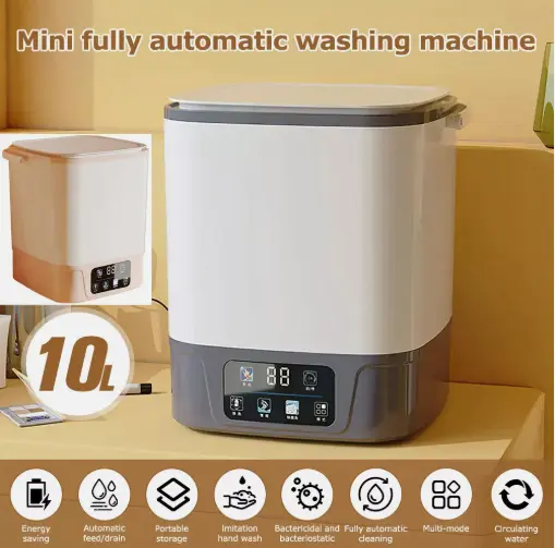 Automatic Clothes Washing Machine Water-Saving Clothes Washer for Home Bathroom 5