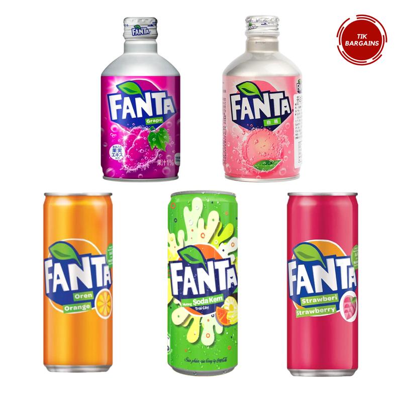 Japan Imported coca cola Fanta Soda Drinks - Strawberry, Orange, White Peach, Grape Flavors - Refreshing Carbonated Beverage, Exotic Fruit Sodas, Perfect for Parties, BBQs, and Anytime Enjoyment 8