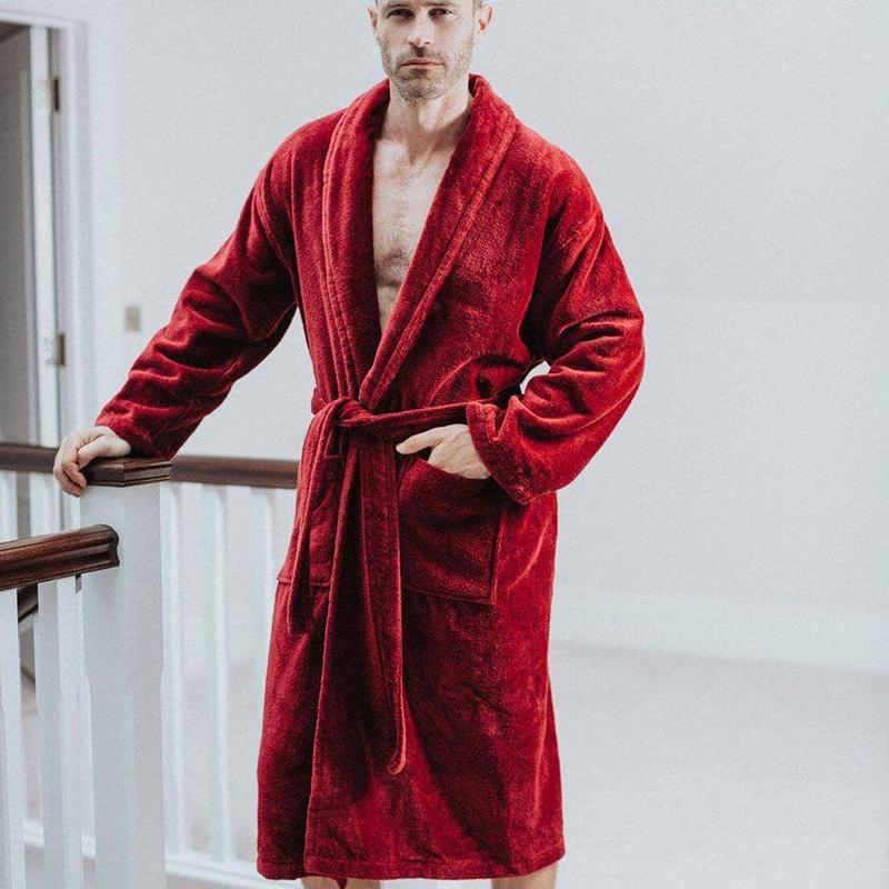 Men's Dressing Gown - Baron Burgundy 1