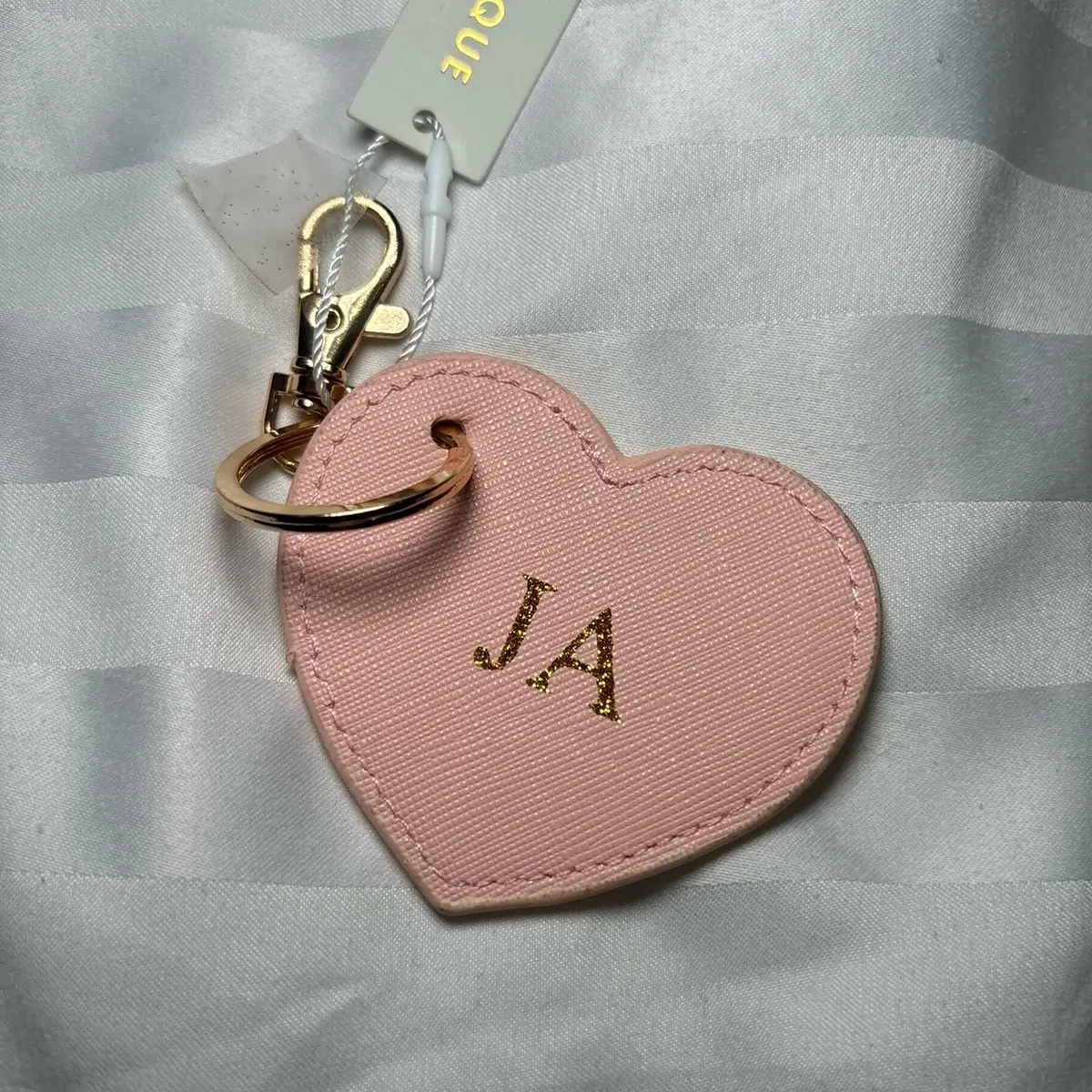 Personalised Heart Initial Keyring - Customizable