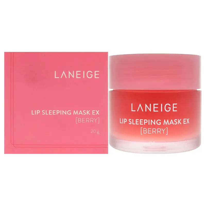 Laneige Epished Lip Sleeping Mask EX in Berry - Smoothing & Moisturizing Lip Treatment - Hydrate Mask Smoothing Daily Berry Moisturizer Skincare Compact 6