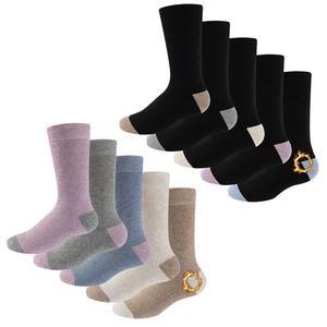 Ladies Thermal Socks 5 Pack, Super cosy winter socks Fully Cushioned with Terry Padding Moisture Wicking Warm, Breathable Soft Cotton Ribbed Elasticated Cuff Womenswear Comfortable Everyday Fit Padded Compression, Thick socks, Warm Fabric Basic Minimalist