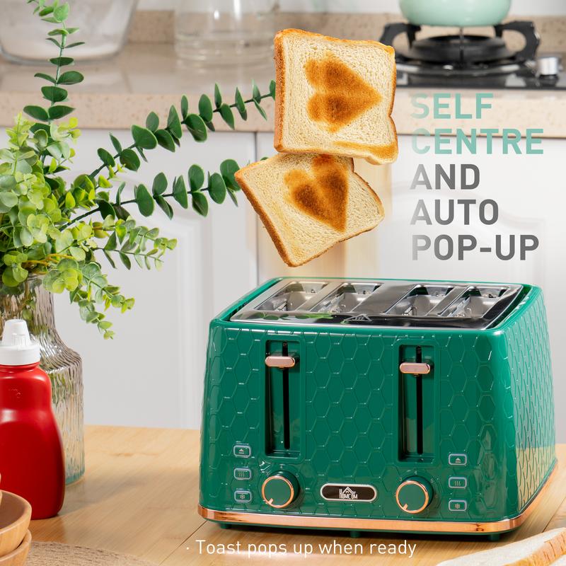 Fast-Boil Kettle & 7-Level Toaster Set Green 5