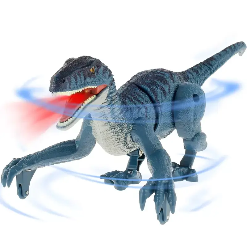 Remote Control Dinosaur Toys with 3D Eye LED Light - Realistic Texture and Bionic Movement 2