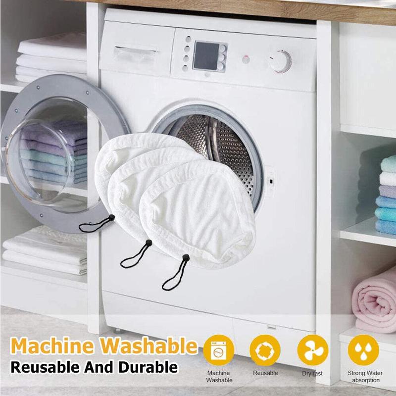 6PCS Steam Mop Pads Reusable Washable Pad For H20 X5 S302 S001 Microfiber Cloth 2