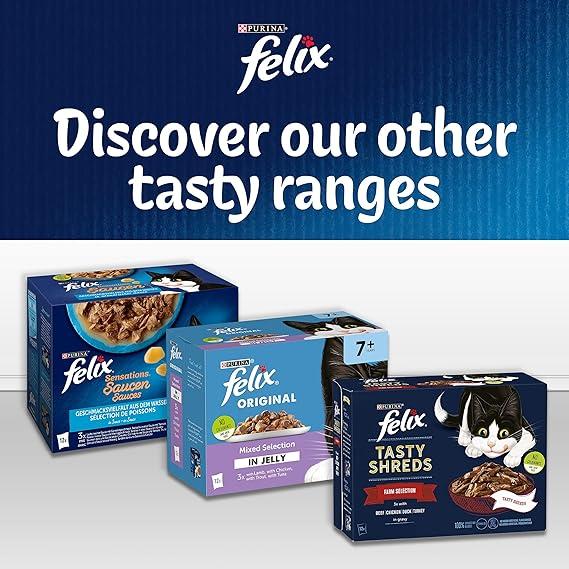 Felix As Good As It Looks Meat And Fish Cat Food, 100 g (Pack of 120) 1