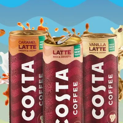 Costa Latte Can, 12 Pack, 250ml, Vanilla, Caramel