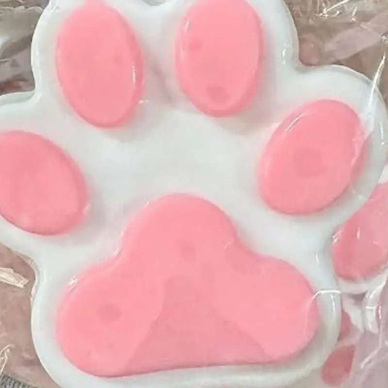 Squeeze Ball Cute Cat Paws Soft Squeeze Toy 5.9 Large Resilient Cat Stress Ball Sensory Balls with Smooth Surface Stress Relief Toy for Kids Adults Gift, Blue fidget obsessed big pop micro animal blind box squishy save fidgets anxiety tools 4