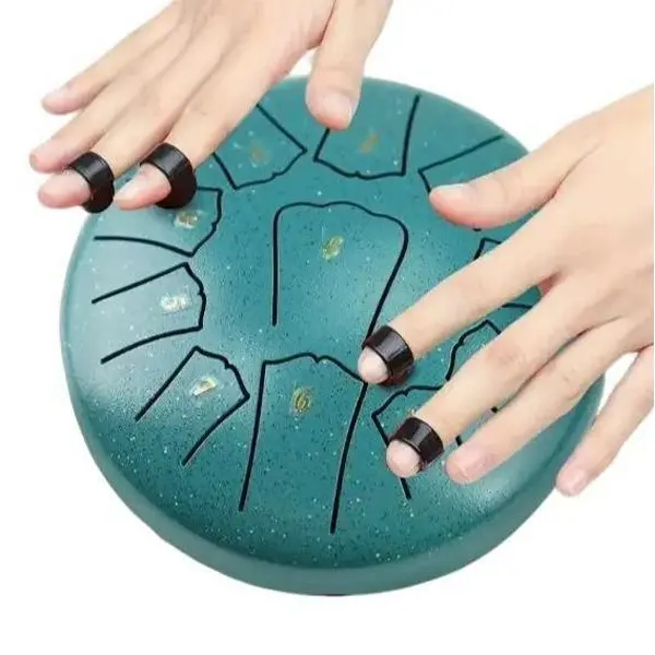 6-Inch 11-Note Ethereal Drum - A Perfect Gift - Portable Hand Drum with Clear Sound for Percussion Enthusiasts steel  tongue