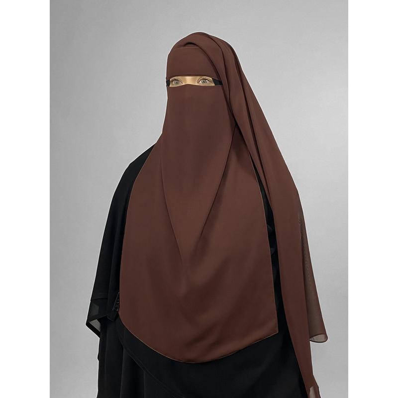 Long Rectangular 2 Layer Niqab | Pinch 8