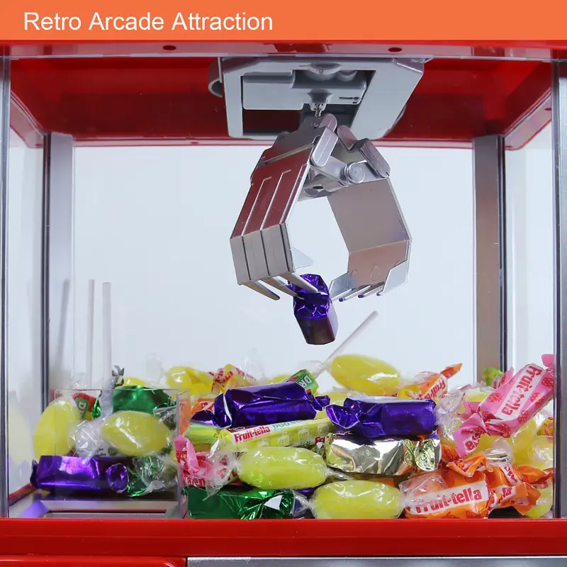 Global Gizmos Candy Grabber Machine / Battery Operated Kids Game / Retro Arcade Attraction / Novelty Sweets Dispenser / Toy Story Claw Game 2