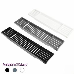 Wooden Bamboo Luxury Bathtub Storage Rack Caddy Shelf UK Organiser