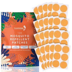 Tanness 120x Mosquito Patches - Natural Insect Repellent, Designed to Repel All Types of Mosquito, Midge & Insects