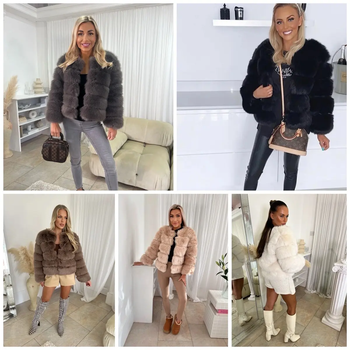 Luxury Faux fur coat - Size up if you want to wear with thick jumpers (Restocks weekly)