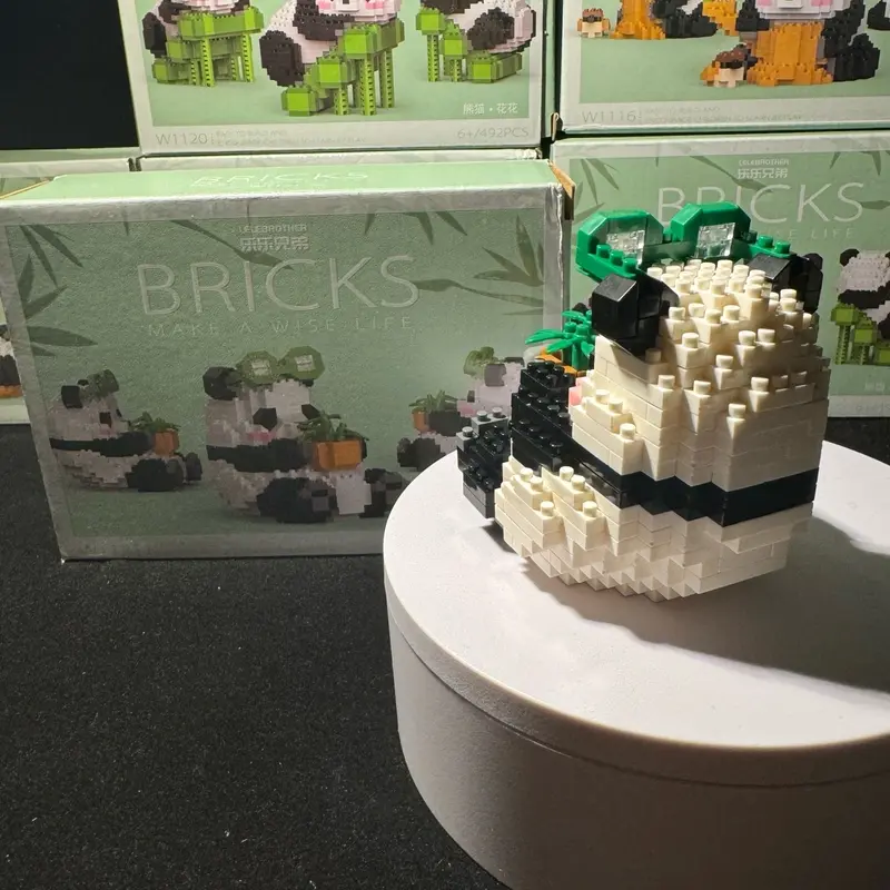 Panda Building Blocks - Classic & Novelty Toy for Kids - 348 Pieces 2