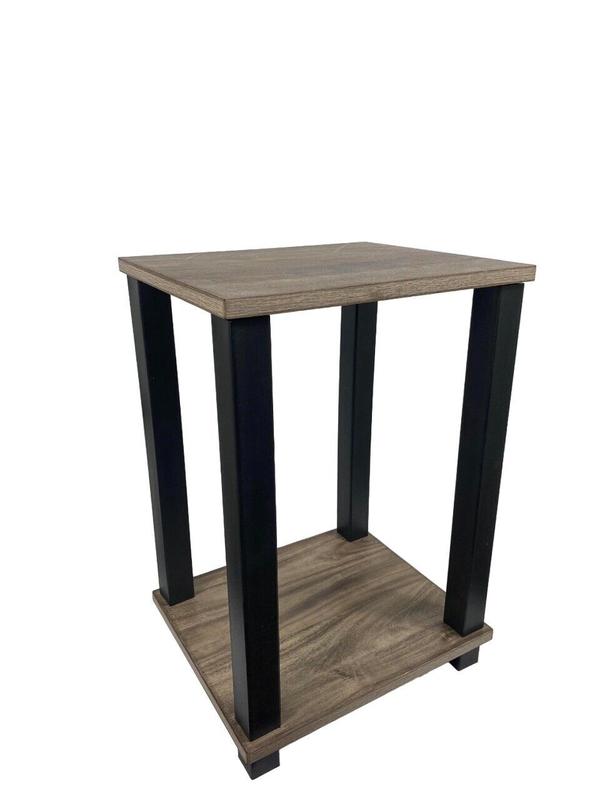 Wooden Top Bedside Side Coffee Table 2 Tier End Table For Bedroom Living room Storage 3