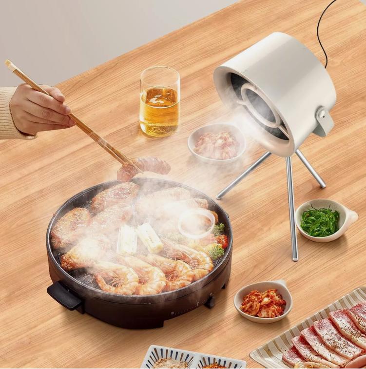 Product Introduction of Compact Mini Exhaust Fan Cooker Hood for Small Kitchens – Portable Desktop Range Hood with Powerful Suction Technology 0