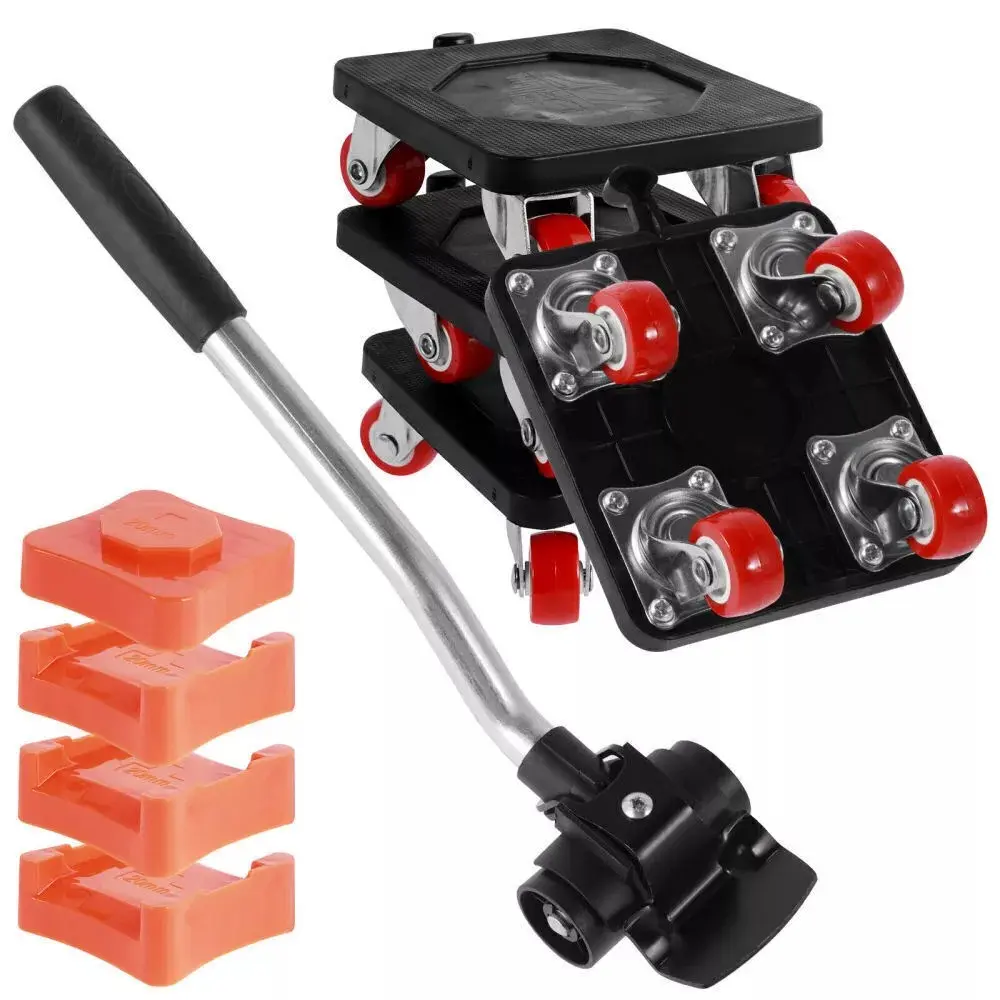 4Pcs Heavy Duty Furniture Moving Wheels Set 880LB Lifter and Mover Tool Biubi UK