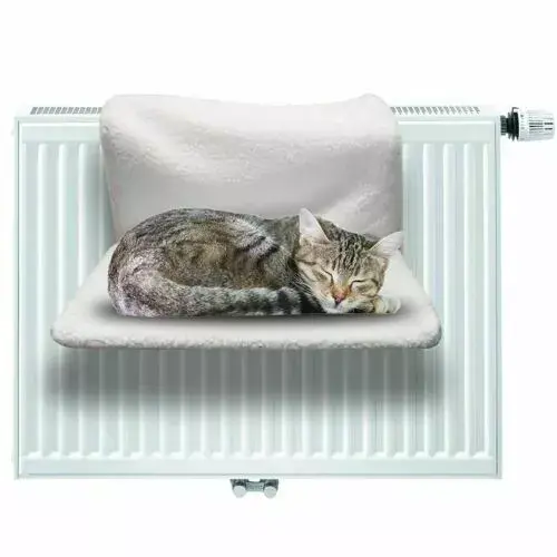 48cm Cat Radiator Bed - Faux Fur Kitten Dog Hammock Puppy Pet Window Cat Bed Dog Bed Sofa Grey Pet Beds Sofas & Mats Dog Bed 2