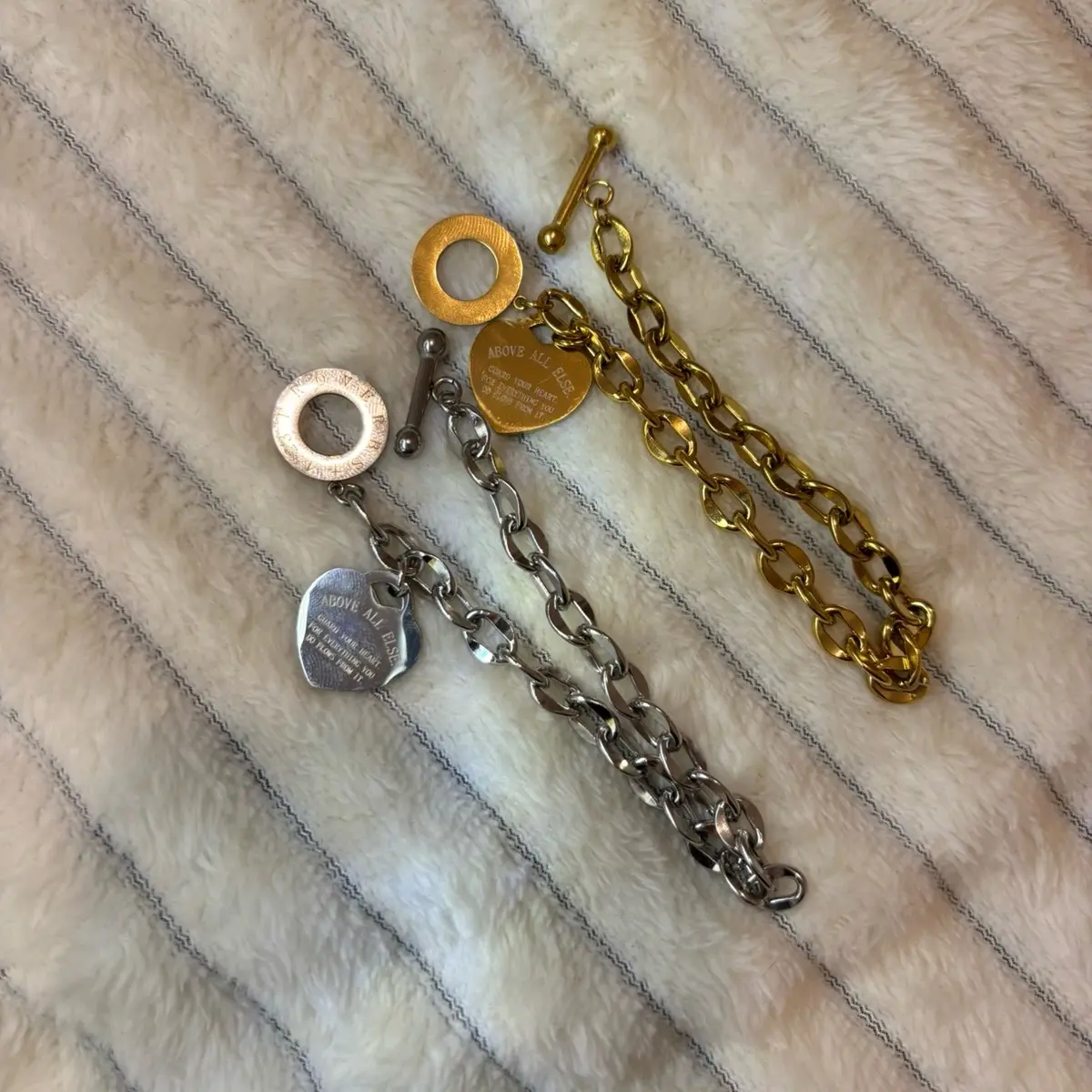 heart chain bracelet