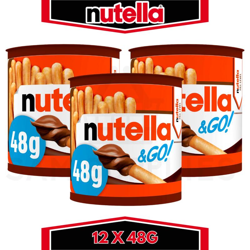 Nutella & Go! Hazelnut Chocolate Spread and Breadsticks Snack Pot 12 X 48G Bulk Pack 4