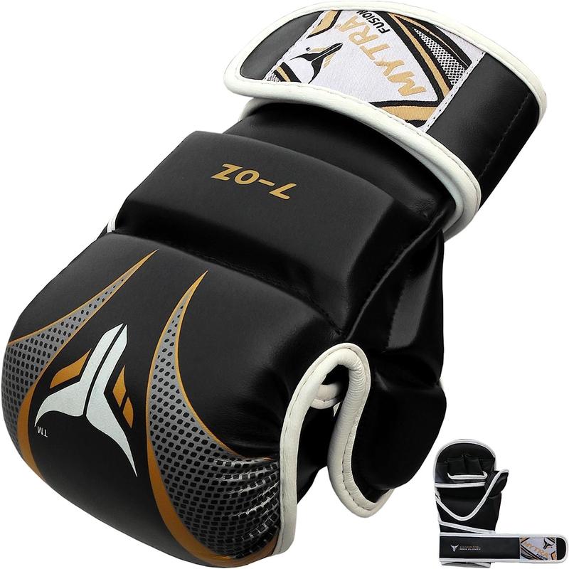 Mytra Fusion MMA Gloves with Open Palm and Adjustable Wrist Support, Grappling Sparring Gloves for Cage Fighting, Training, Combat Sports, Kickboxing, Muay... 4