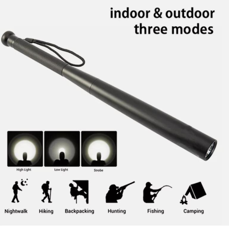 31 CM LED Telescopic Light Baseball Flashlight - Bright Waterproof Camping Lamp 5