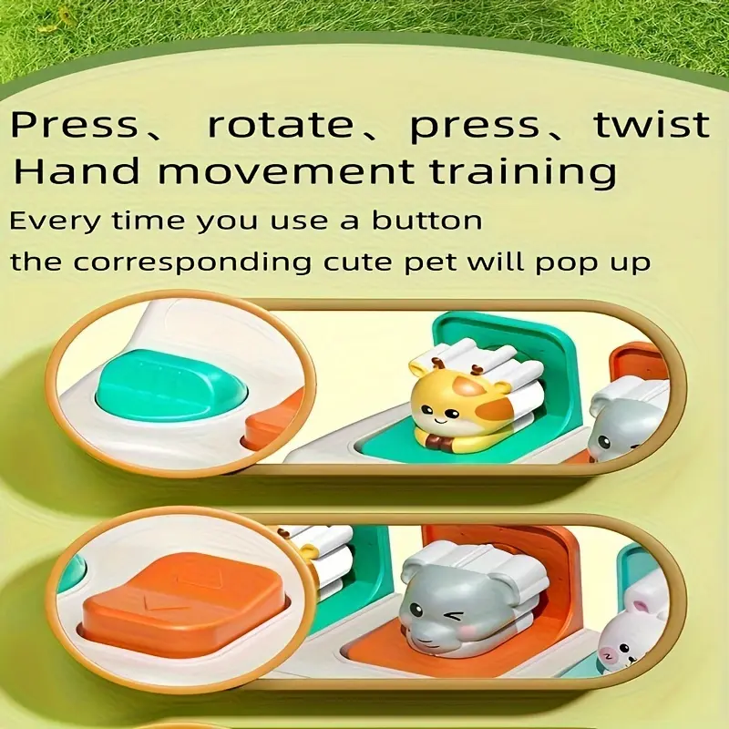 Pop-Up Animal Toy - Interactive Hide & Seek Box for Youngsters, Enhances Logic & Motor Skills, Perfect Birthday or Holiday Gift (Color Varies) 6