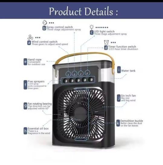 Product Introduction of 3in1 Mini Portable Desktop Fan - Perfect for Home and Travel 8