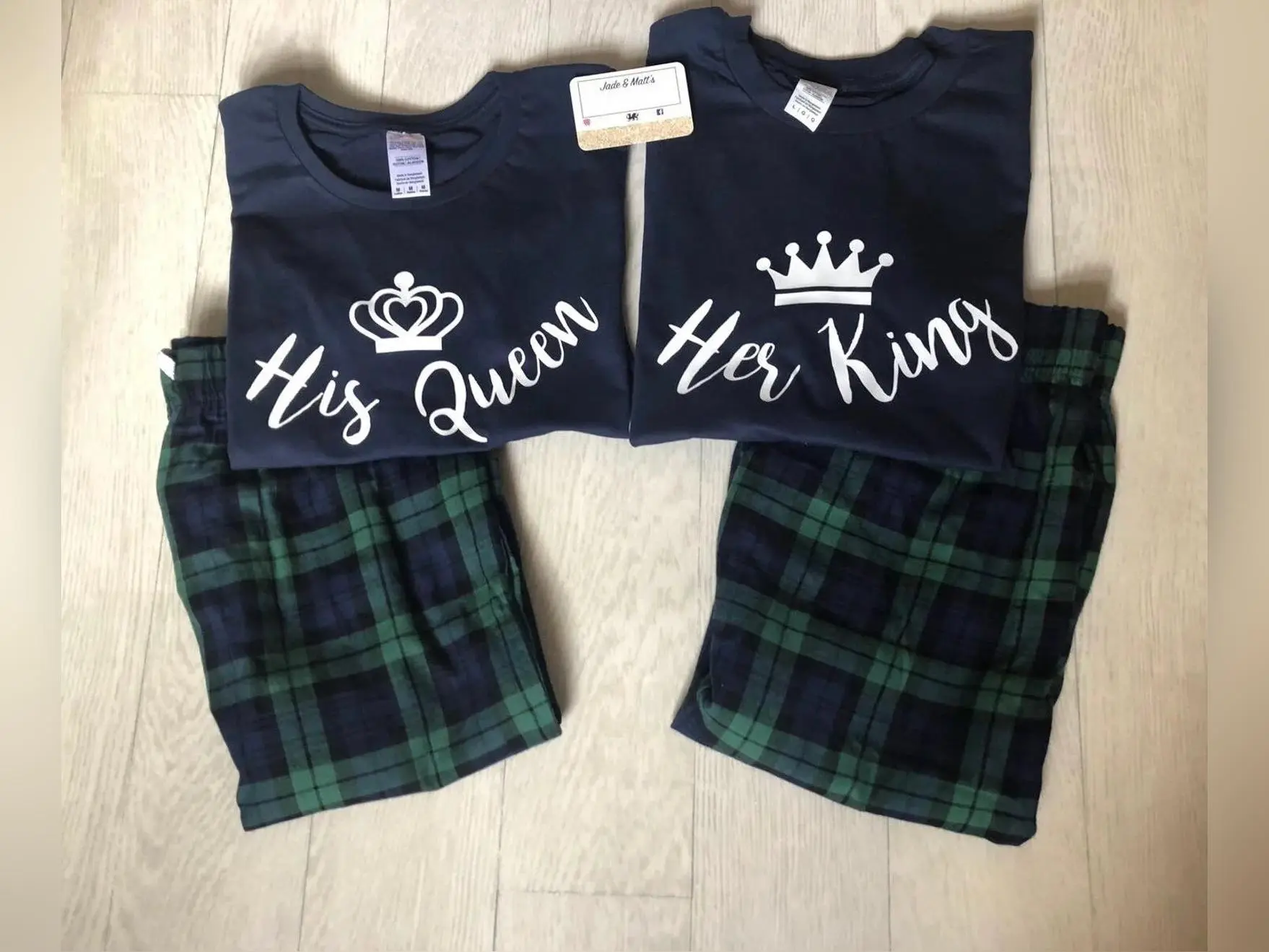 King & Queen | Matching His & Hers Pjs | Pyjamas