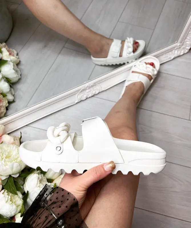 Women Chunky Sole Sliders Casual Comfy Sandals Flatform Summer Shoes Footwear Girl 5
