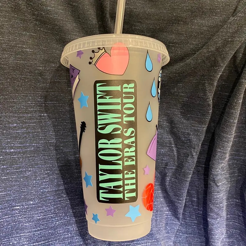 Taylor Swift THE ERAS TOUR 24oz acrylic cup with personalisation 3