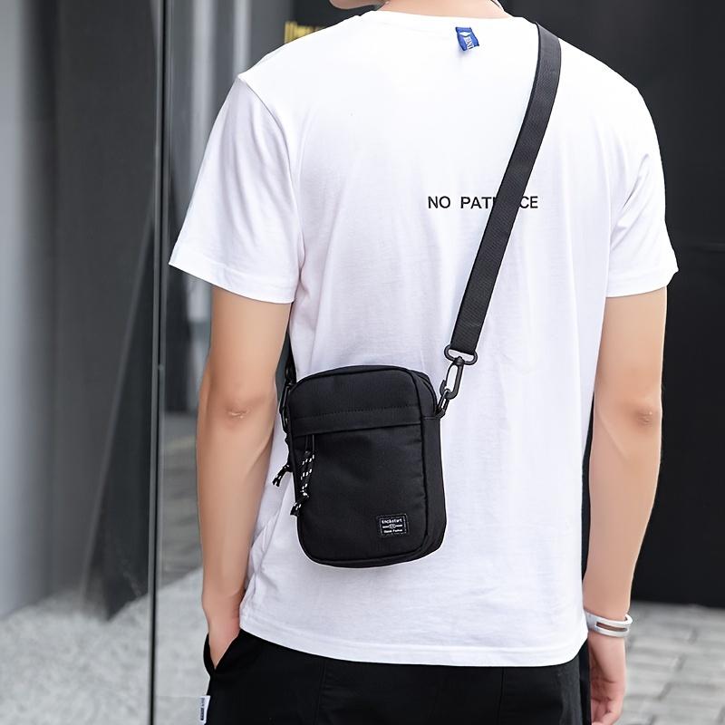 Product Introduction of Men's Small Bag, Shoulder Small Satchel Bag, Tide Brand Slant Cross Small Backpack, Lightweight Boys Messenger Bag for retail stores, boutique and supermarkets 1
