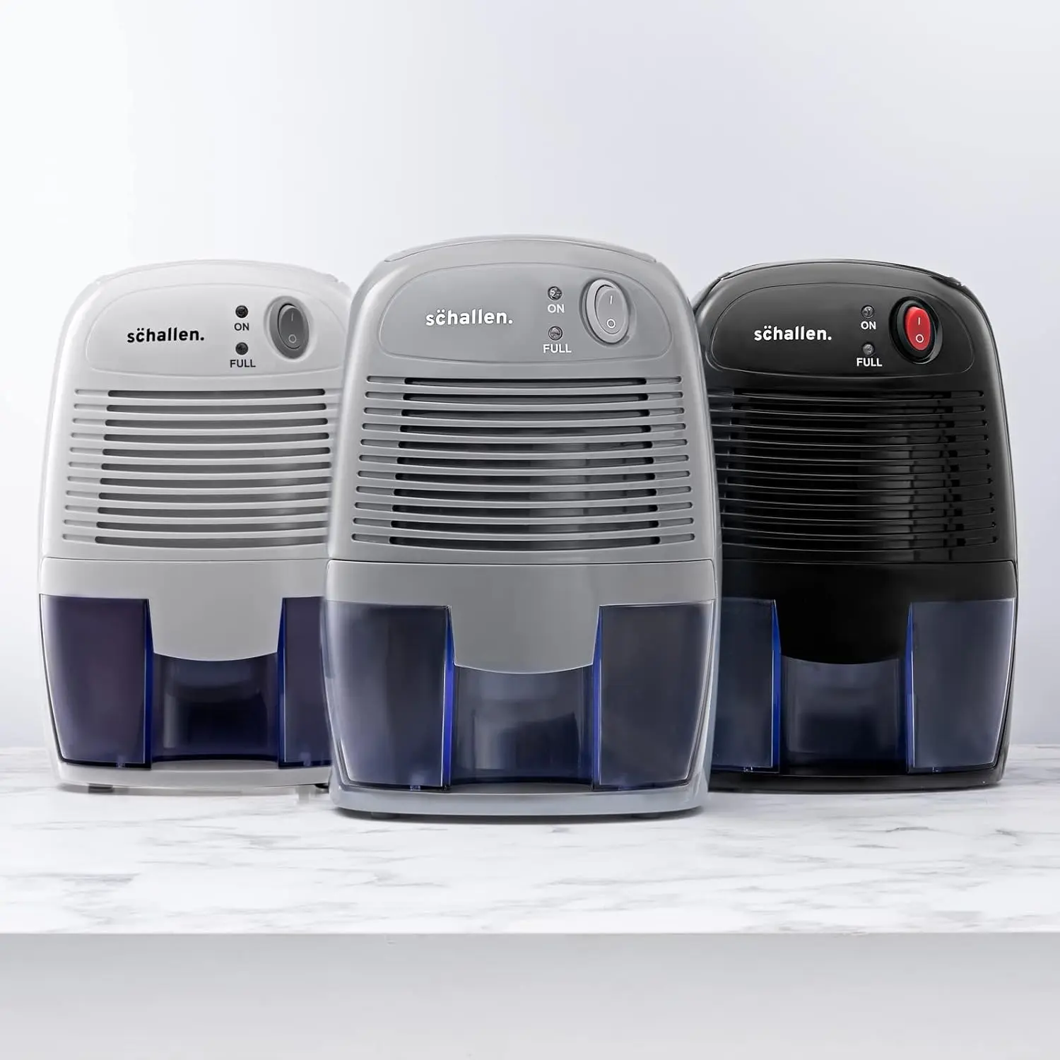 Schallen 500ml Mini Portable Compact Air Dehumidifier for Damp, Mould, Moisture in Home, Kitchen, Bedroom, Caravan, Office, Garage, Bathroom, Basement Manufacturer Warrenty UK type