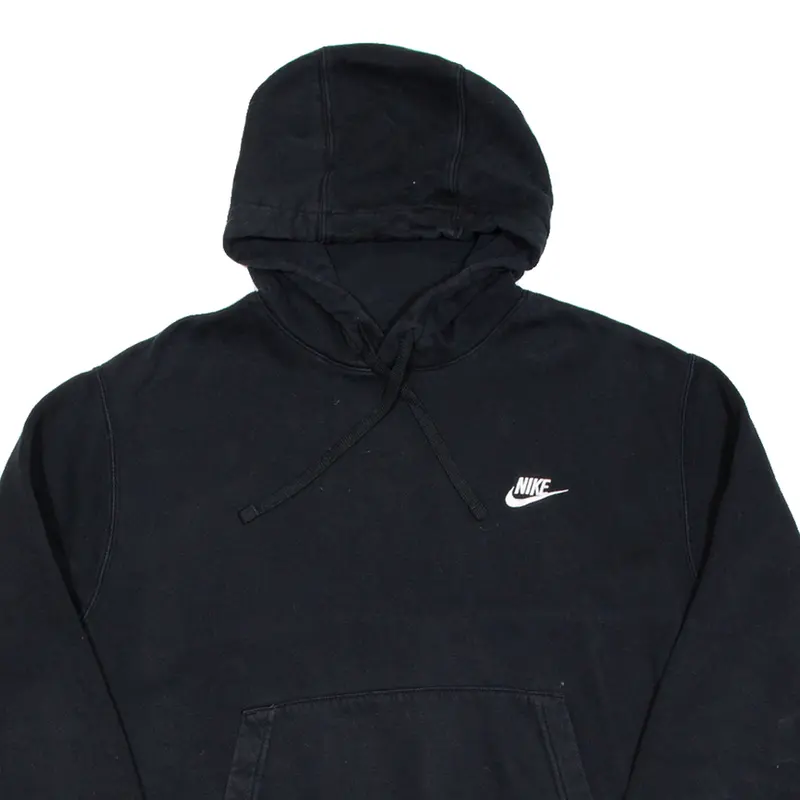 Preowned NIKE Mens Black Hoodie M 1